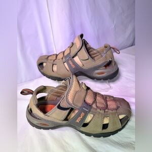 Teva Beige and Olive Hiking Sandals